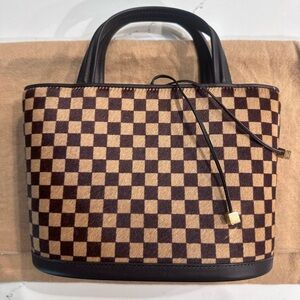 Louis Vuitton Damier Bucket Tote Pony hair Bag (authentic)